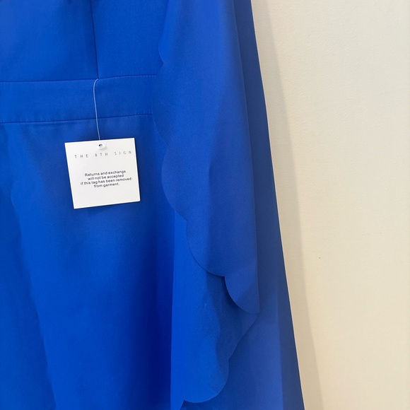 Elegant Blue Women's Dress - Picture 6 of 8